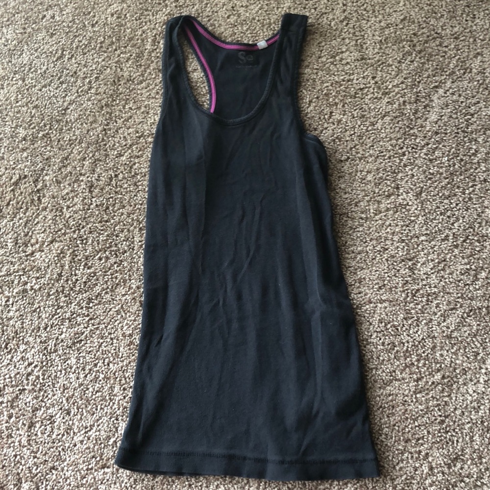 Black tank top